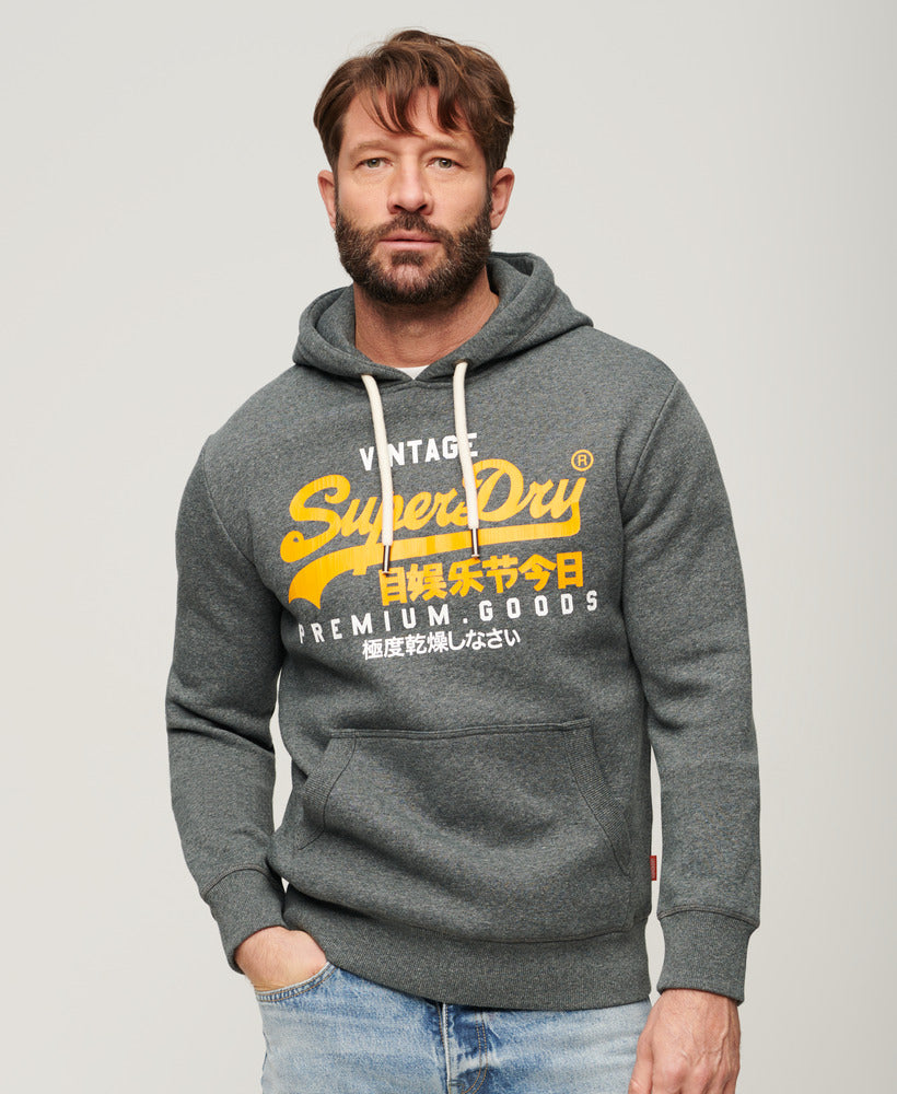 Vintage Logo Duo Hood | Asphalt Grey Grit