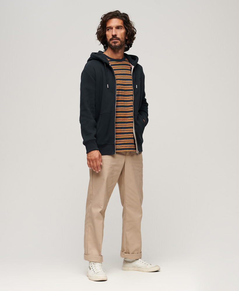 Essential Logo Zip Hoodie | Eclipse Navy