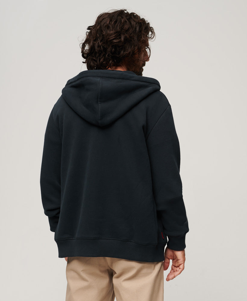 Essential Logo Zip Hoodie | Eclipse Navy