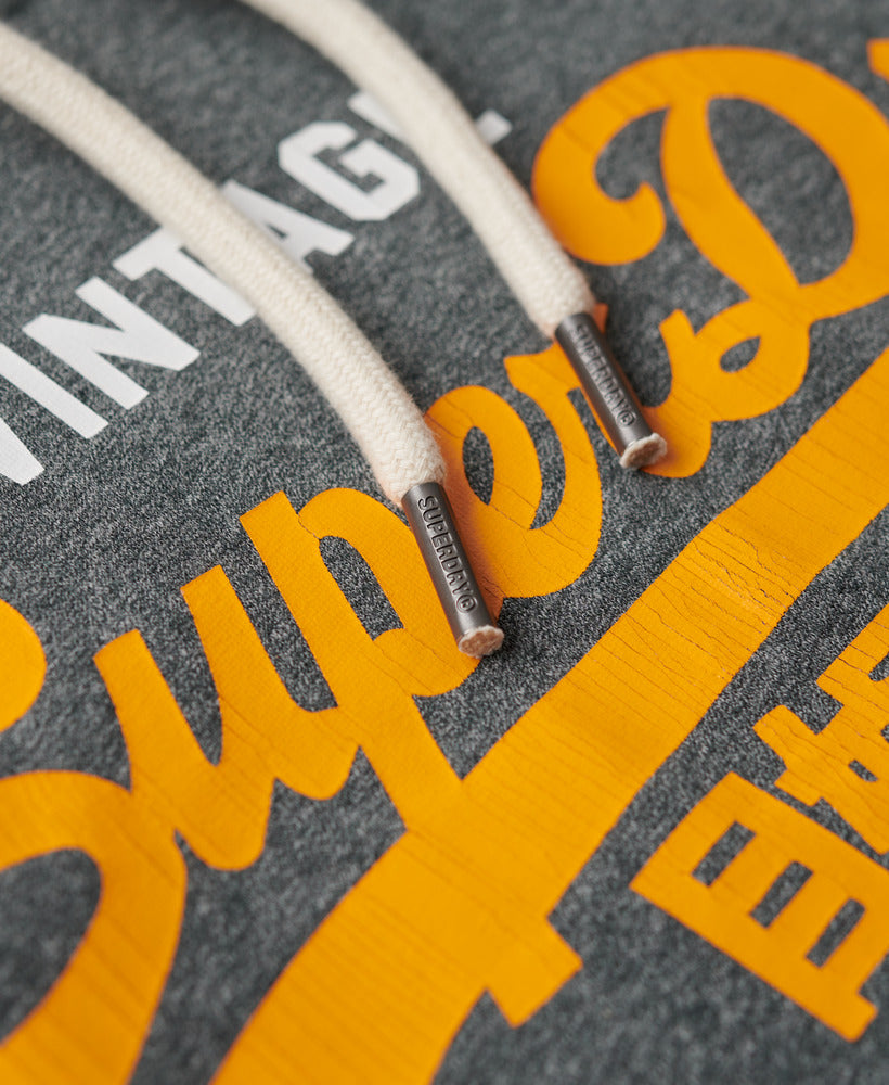 Vintage Logo Duo Hood | Asphalt Grey Grit