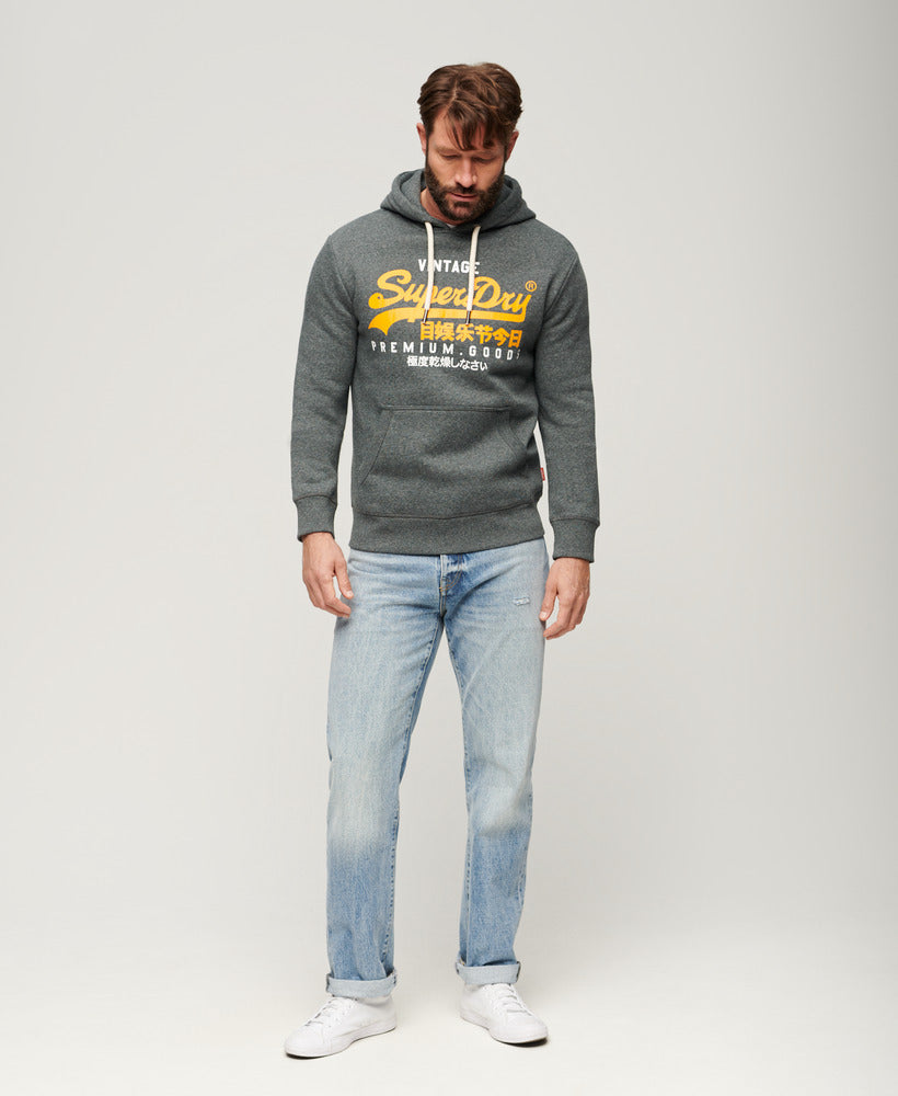 Vintage Logo Duo Hood | Asphalt Grey Grit