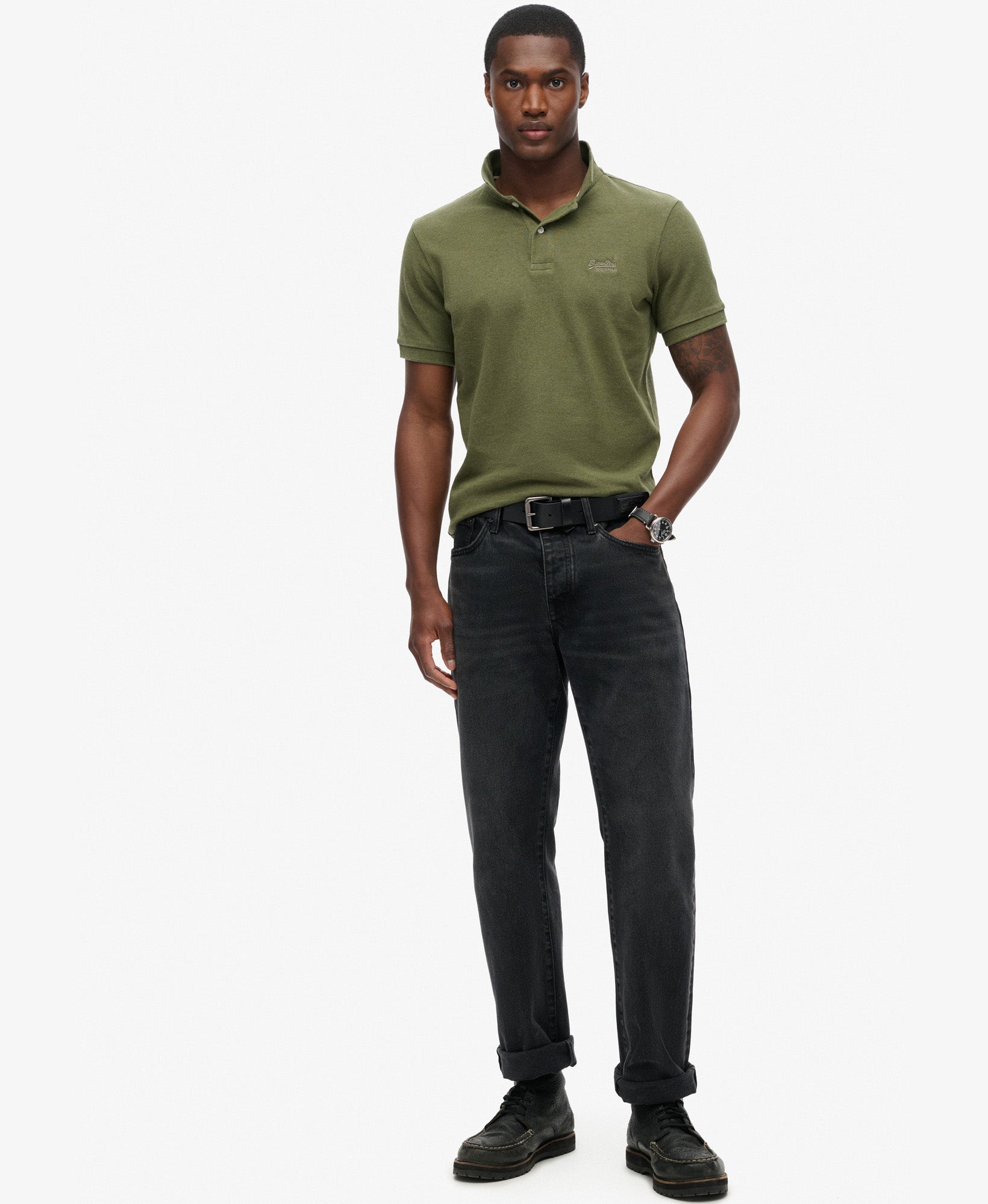 Classic Pique Polo | Thrift Olive Marle