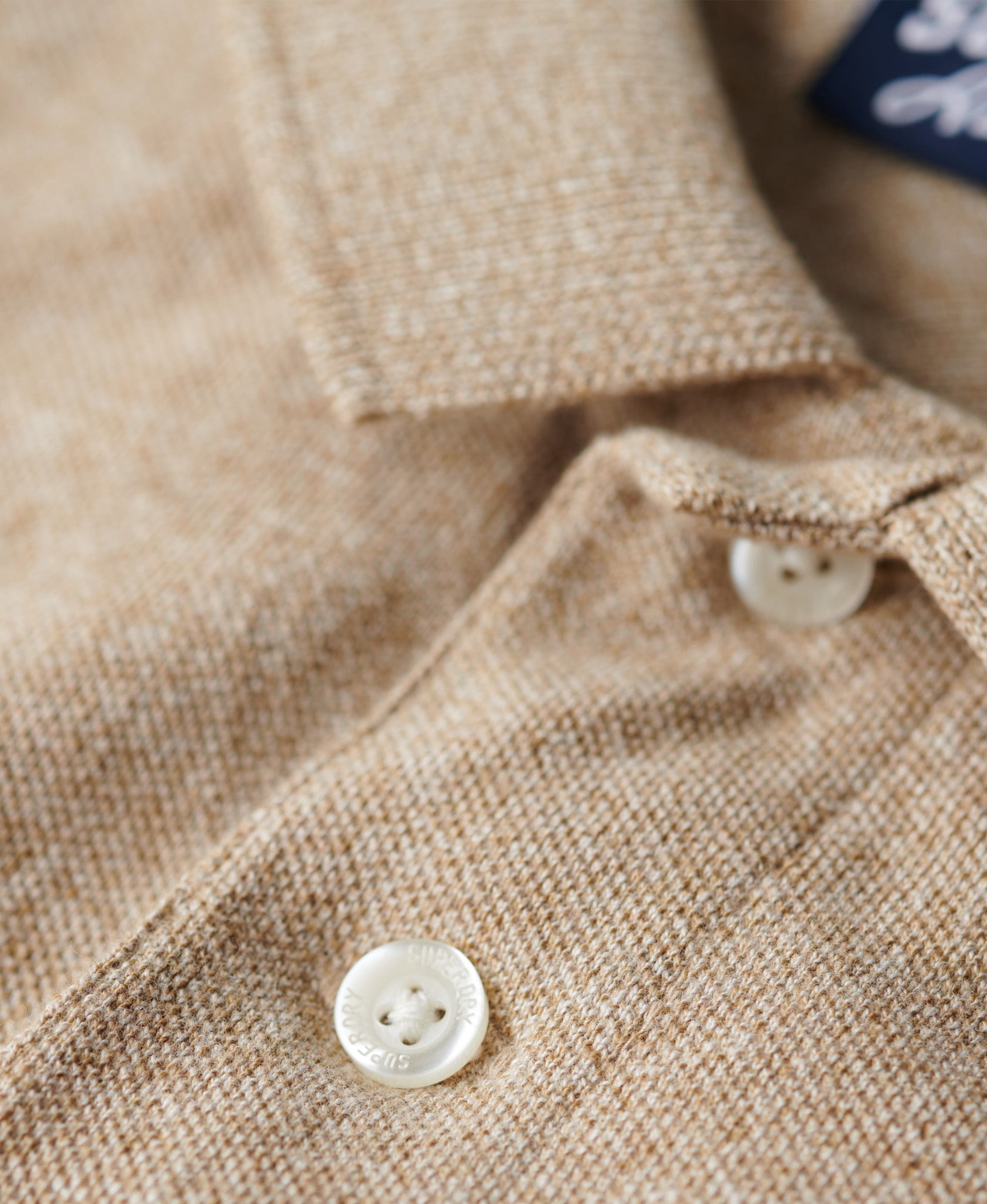 Classic Pique Polo | Tan Brown Fleck Marle