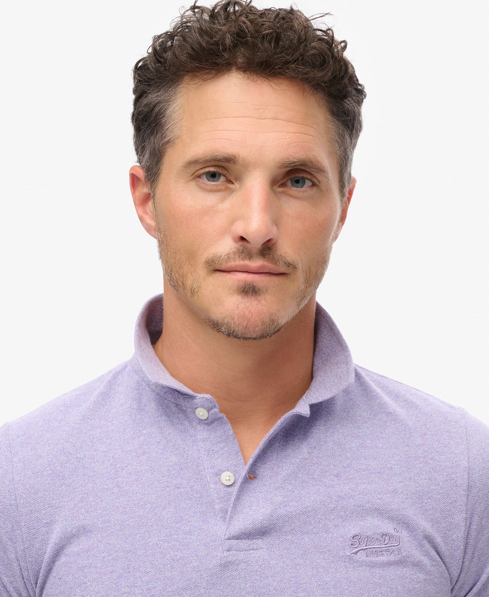 Classic Pique Polo | Iris Purple Marle