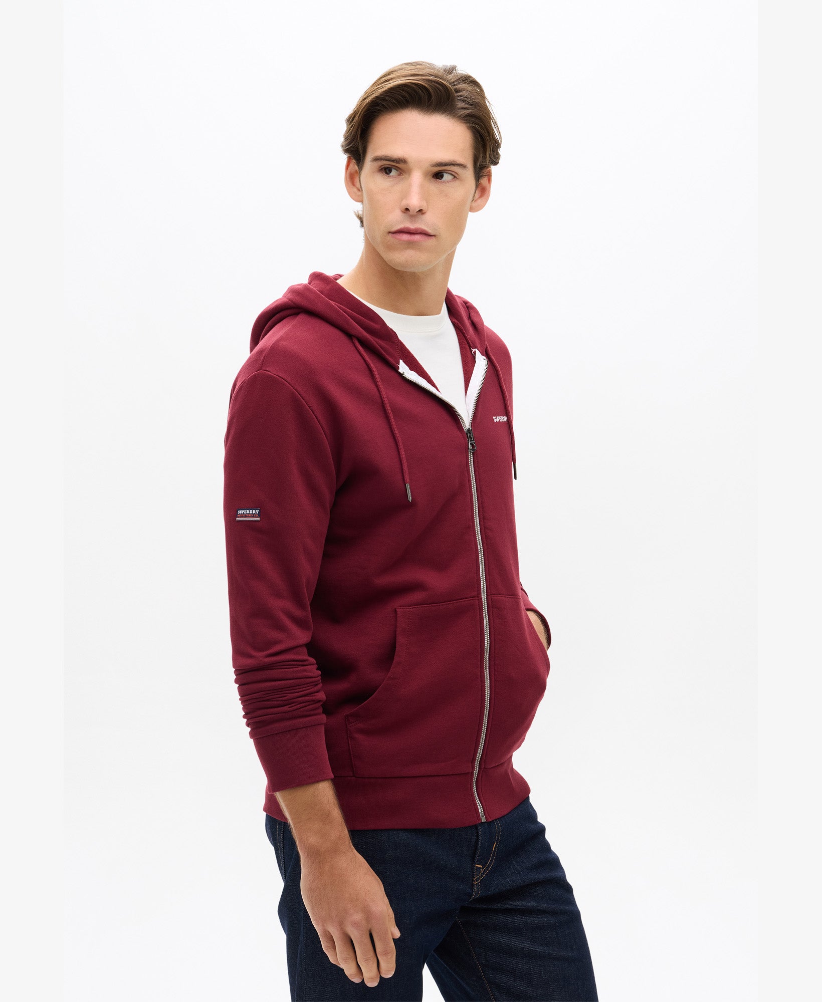 Plain Zip Hood | Stanton Red