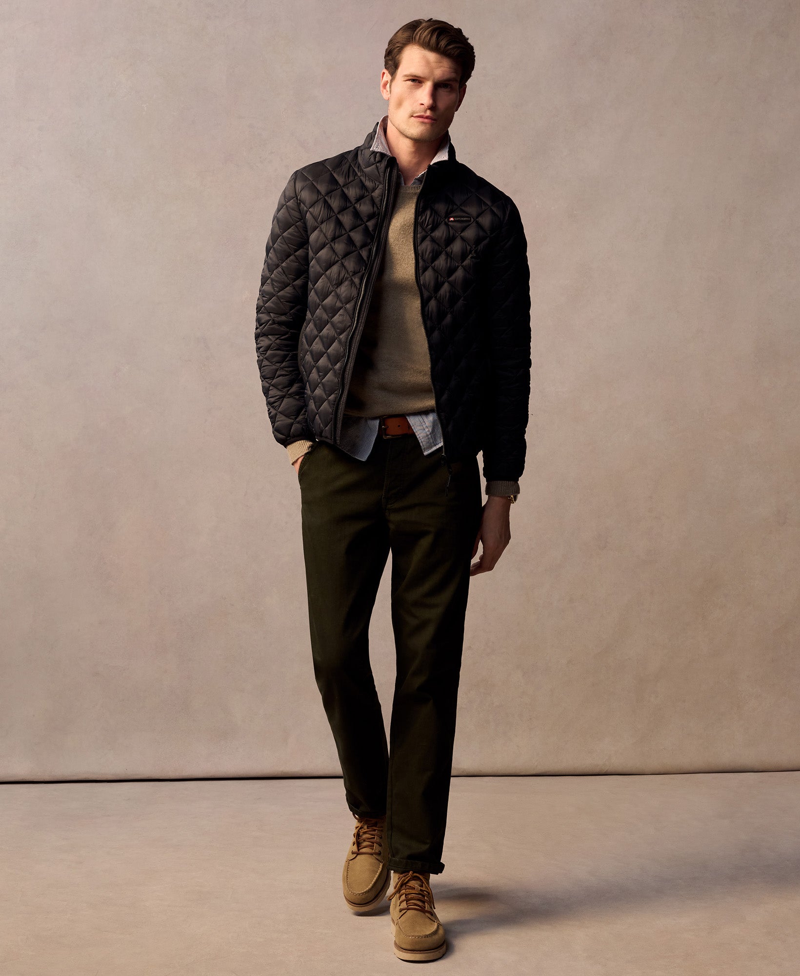 Diamond Quilt Fuji Lite Jacket | Jet Black