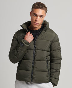 Non Hooded Sports Puffer Jackets
