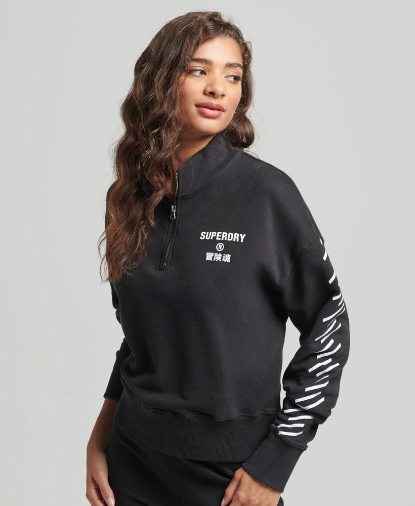 Code Core Sport Half Zip. | Black – Superdry