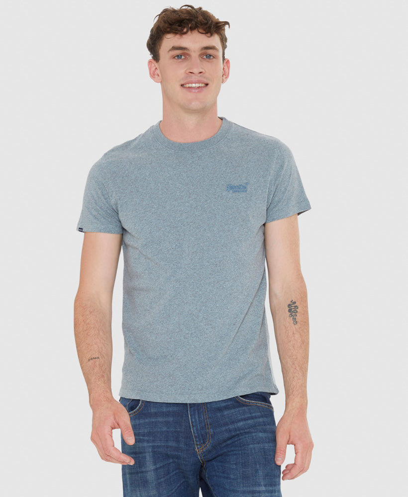 Essential T Shirt | Blue Superdry Coastal Grit –