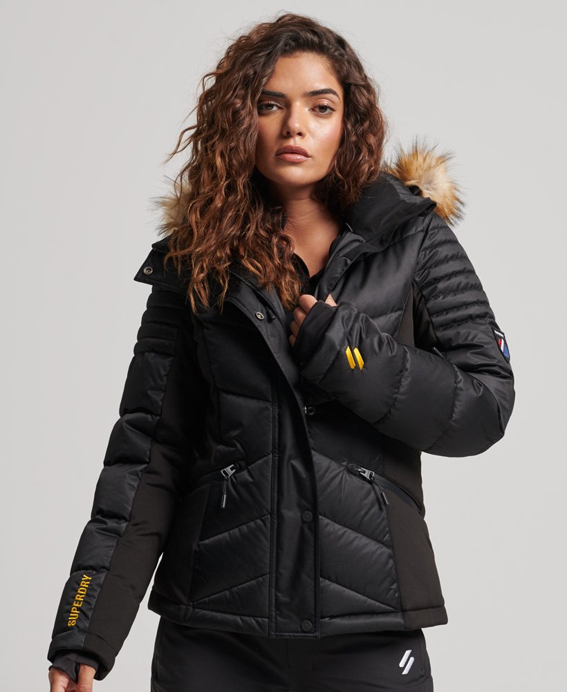 Snow Luxe Puffer Jacket | Black