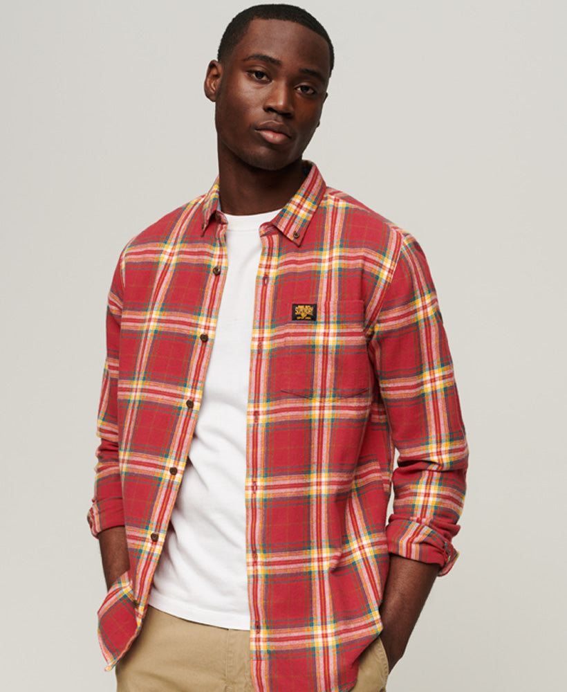 Cotton Lumberjack Shirt | Drayton Check Red