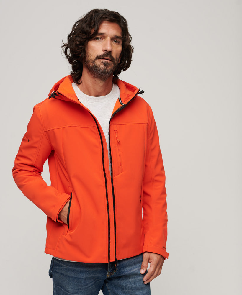 Hooded Soft Shell Jacket | Bold Orange