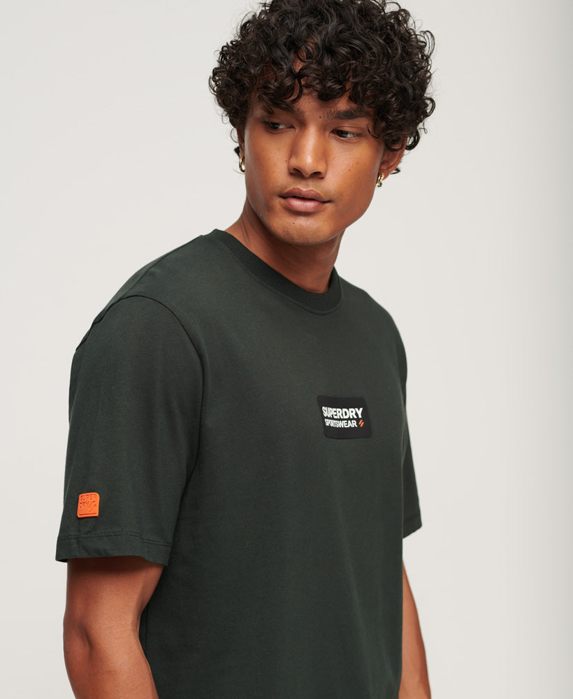 Tech Graphic Loose T-Shirt | Academy Dark Green