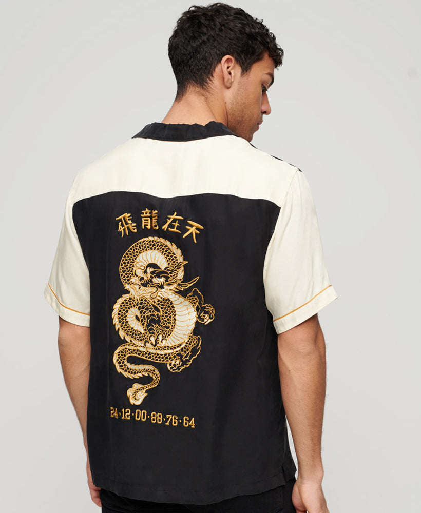 Year of the Dragon Bowling Shirt | Jet Black