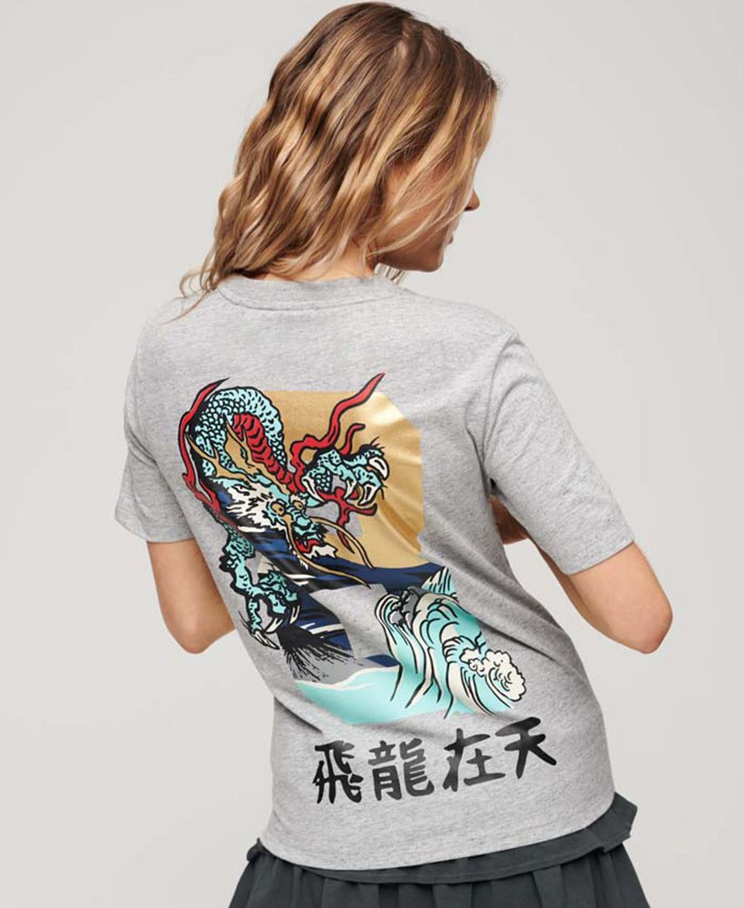 Year of the Dragon Graphic Tee | Athletic Grey Marle