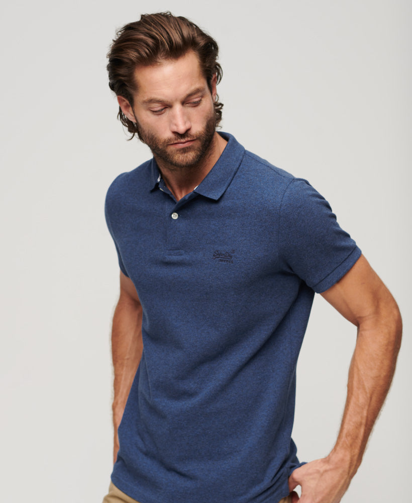 Classic Pique Polo | Bright Blue Marle