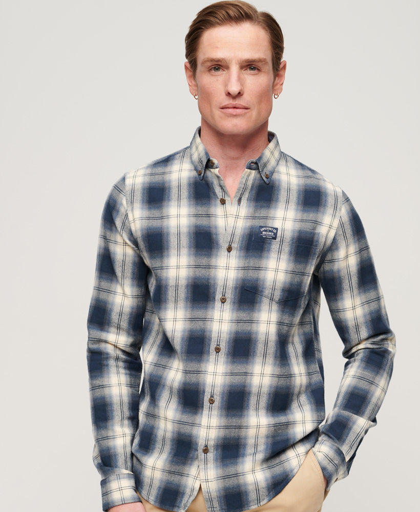 Cotton Lumberjack Shirt | Cedar Check Navy