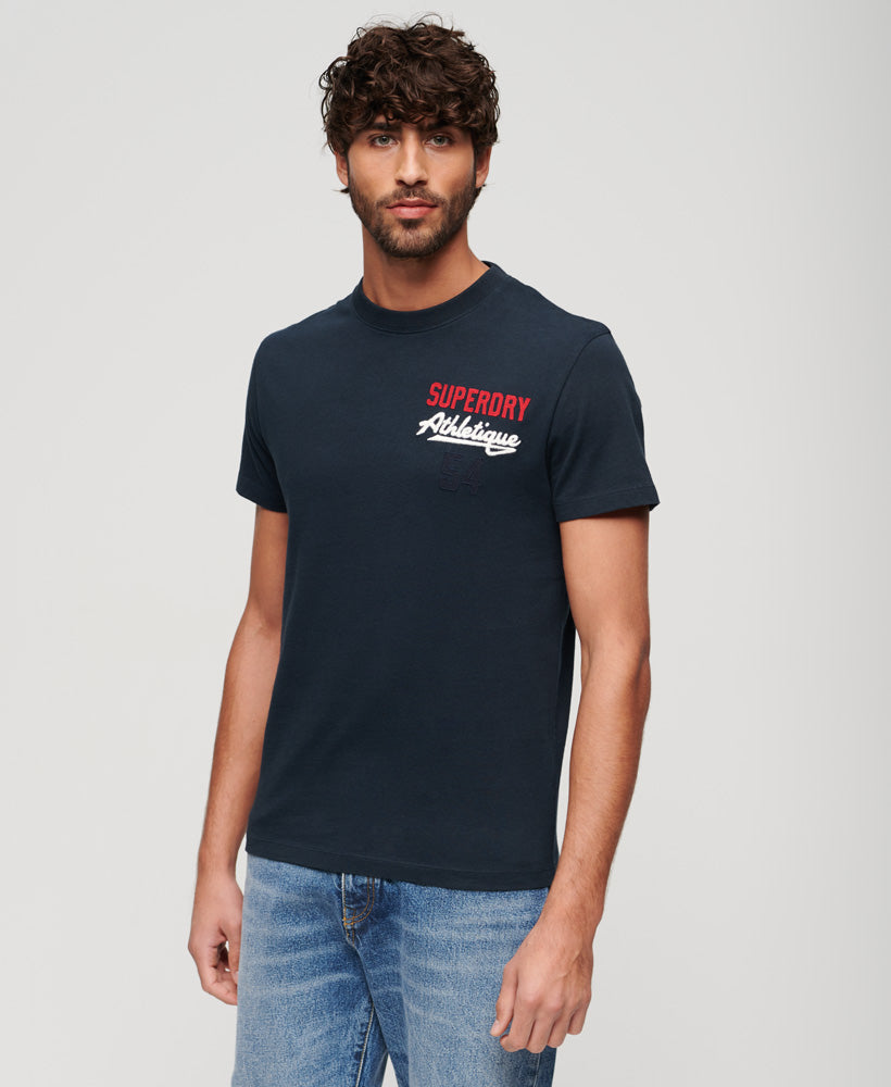 Embroidered Superstate Athletic Logo T-Shirt | Eclipse Navy