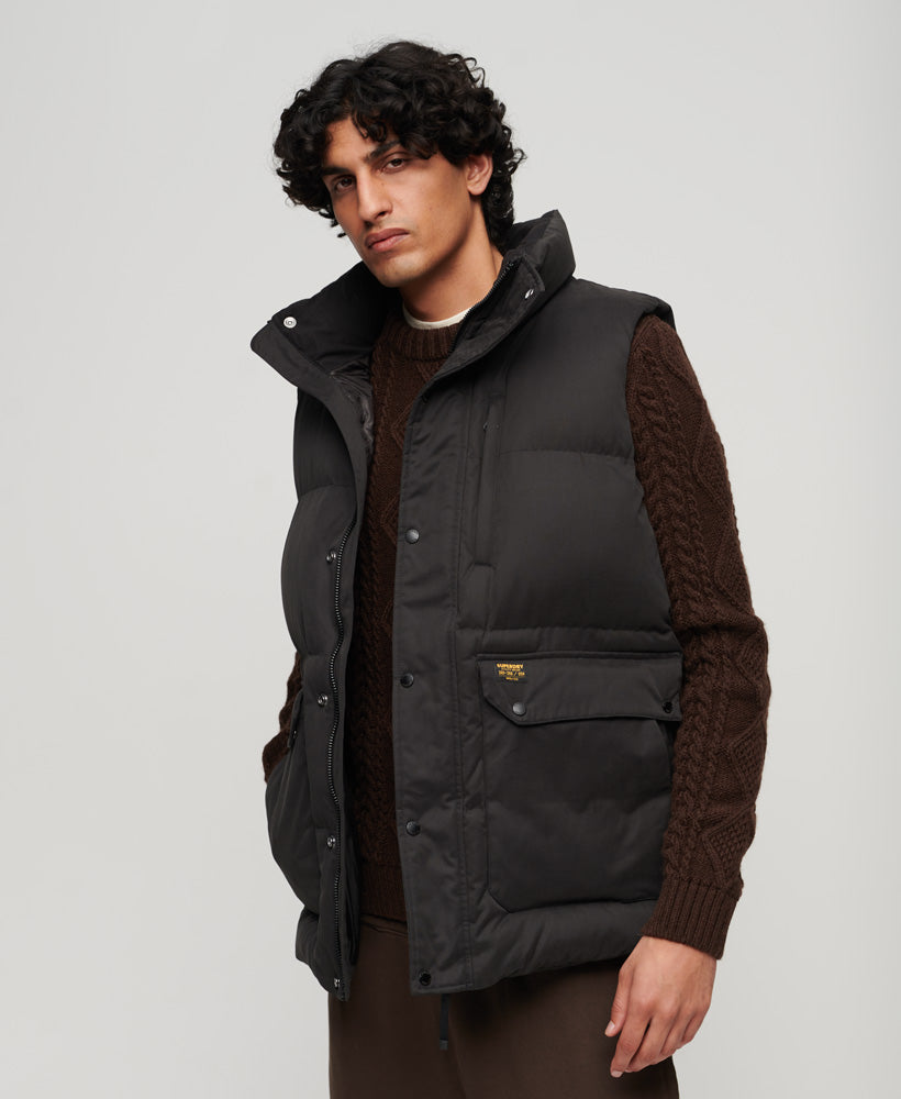 Non Hooded Gilet | Noir