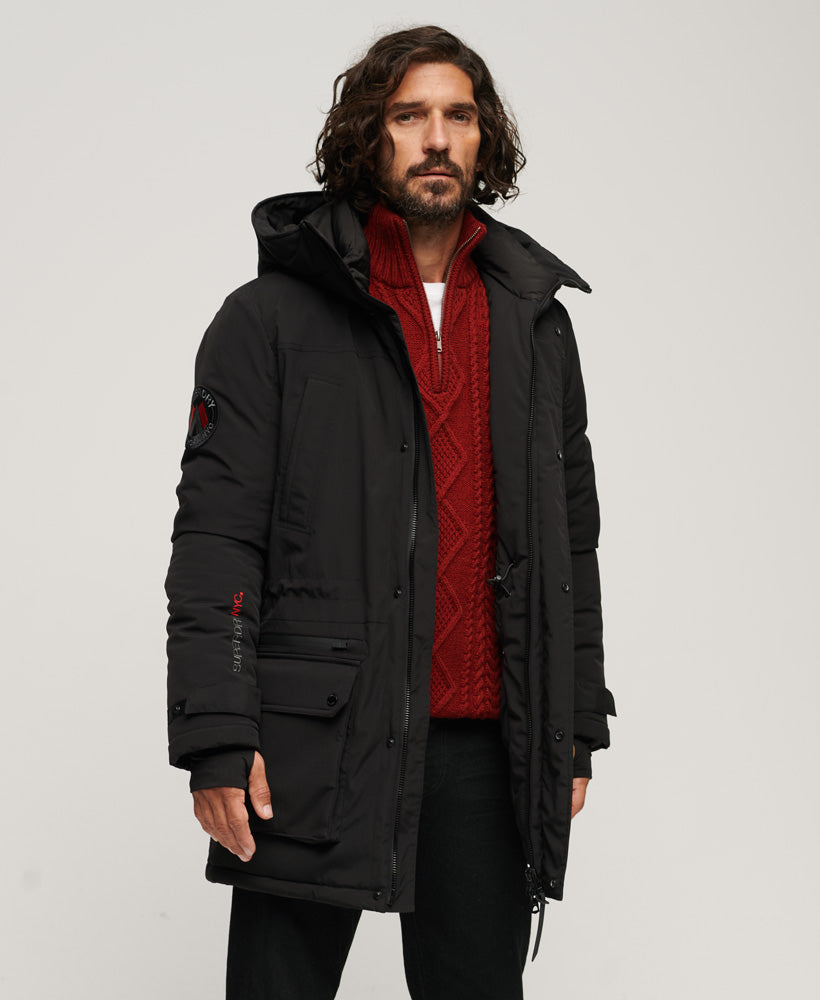 City Padded Parka Jacket | Black