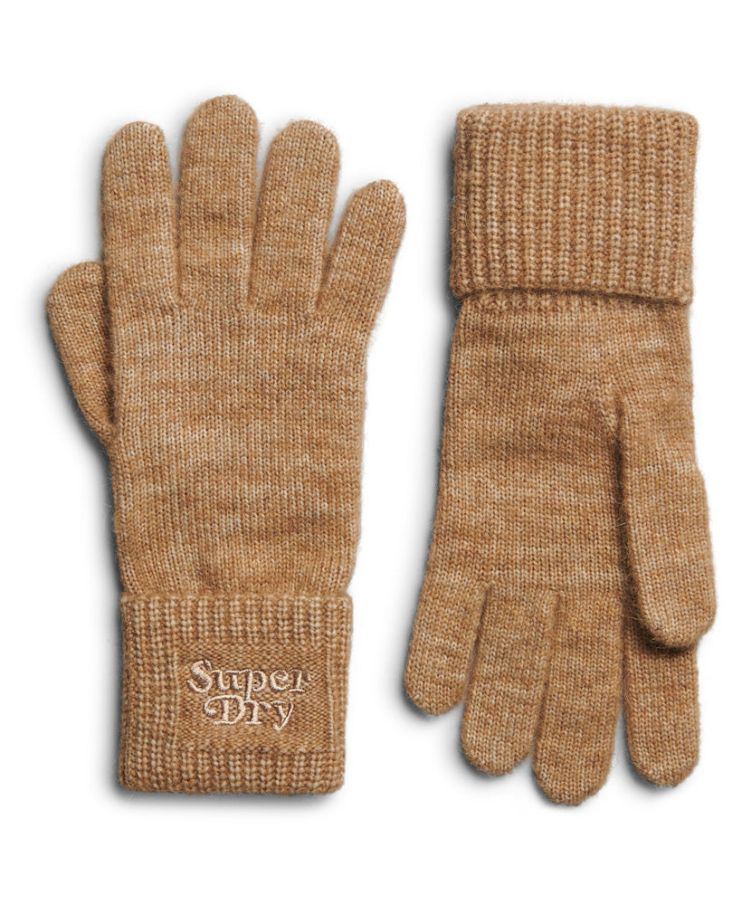 Rib Knit Gloves | Toasted Coconut Brown