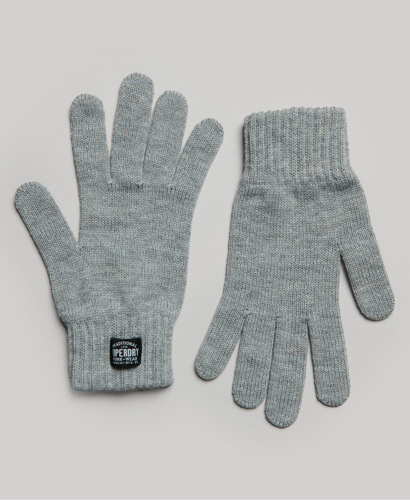 Classic Knitted Gloves | Silver