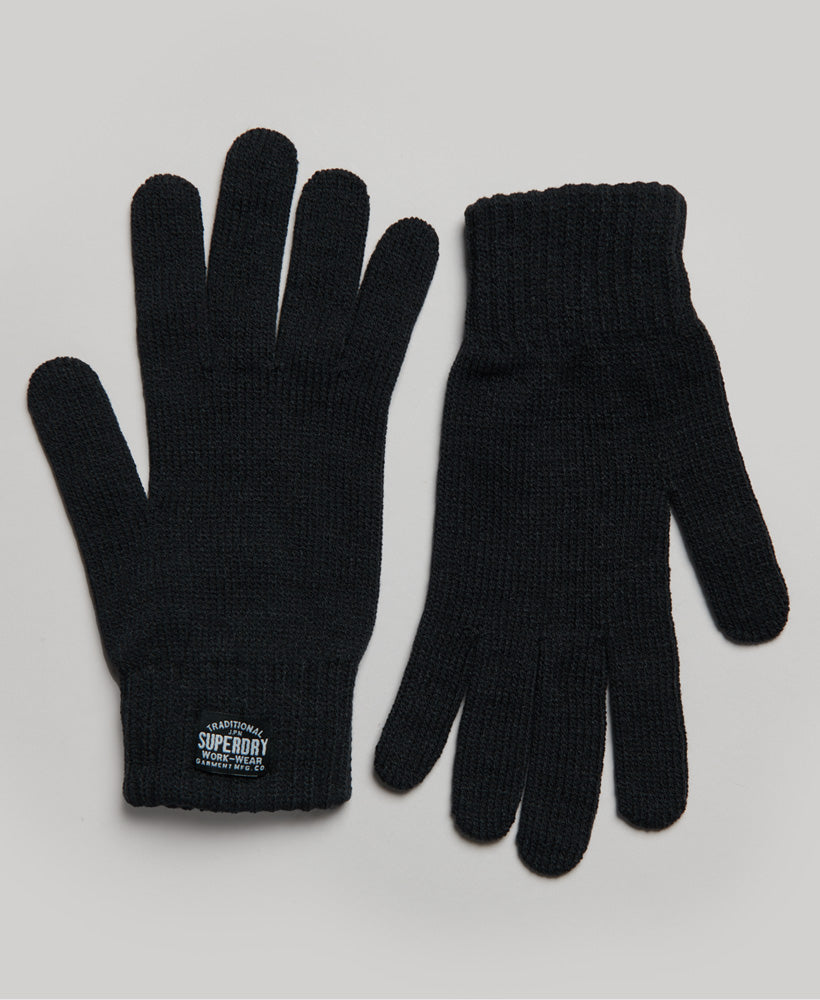 Classic Knitted Gloves | New Jet Black