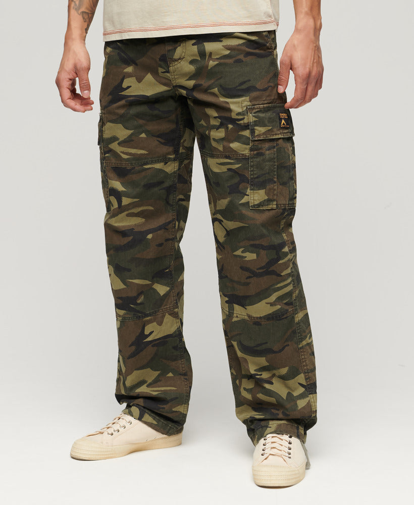 Organic Cotton Baggy Cargo Pants | Nathan Camo 32