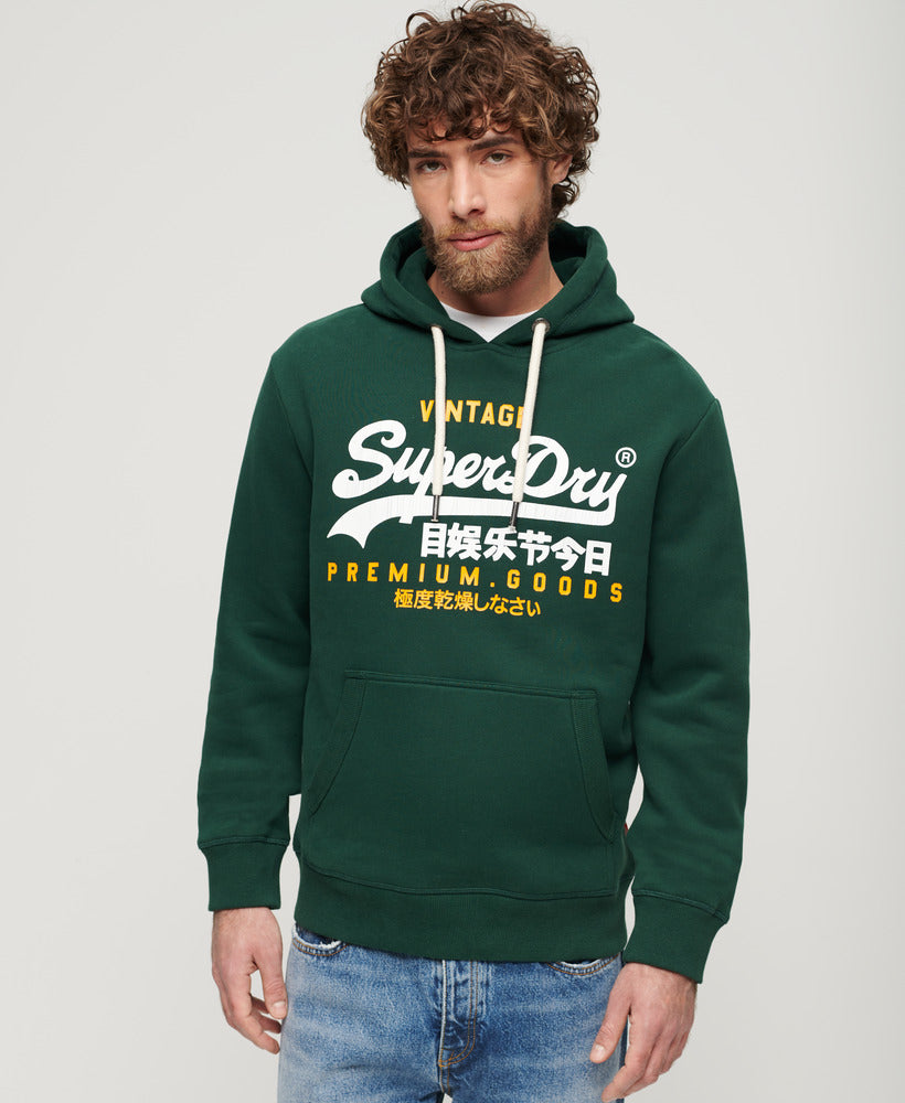 Vintage Logo Duo Hoodie | Enamel Green