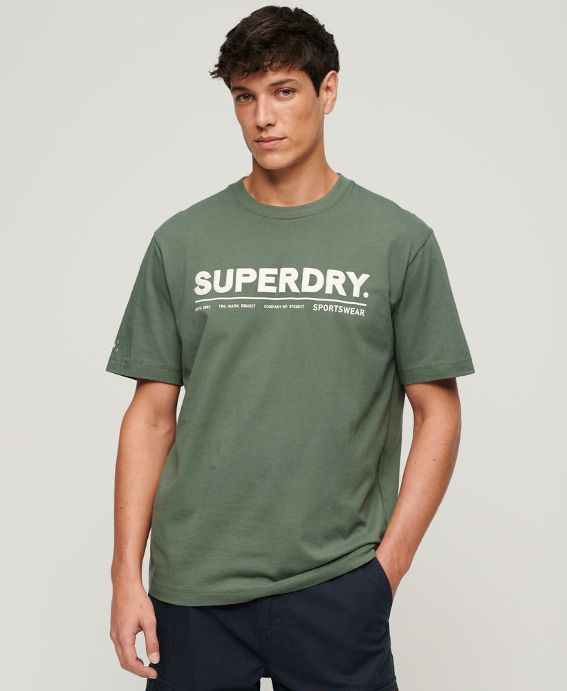 Utility Sport Logo Loose Fit T-Shirt | Laurel Khaki