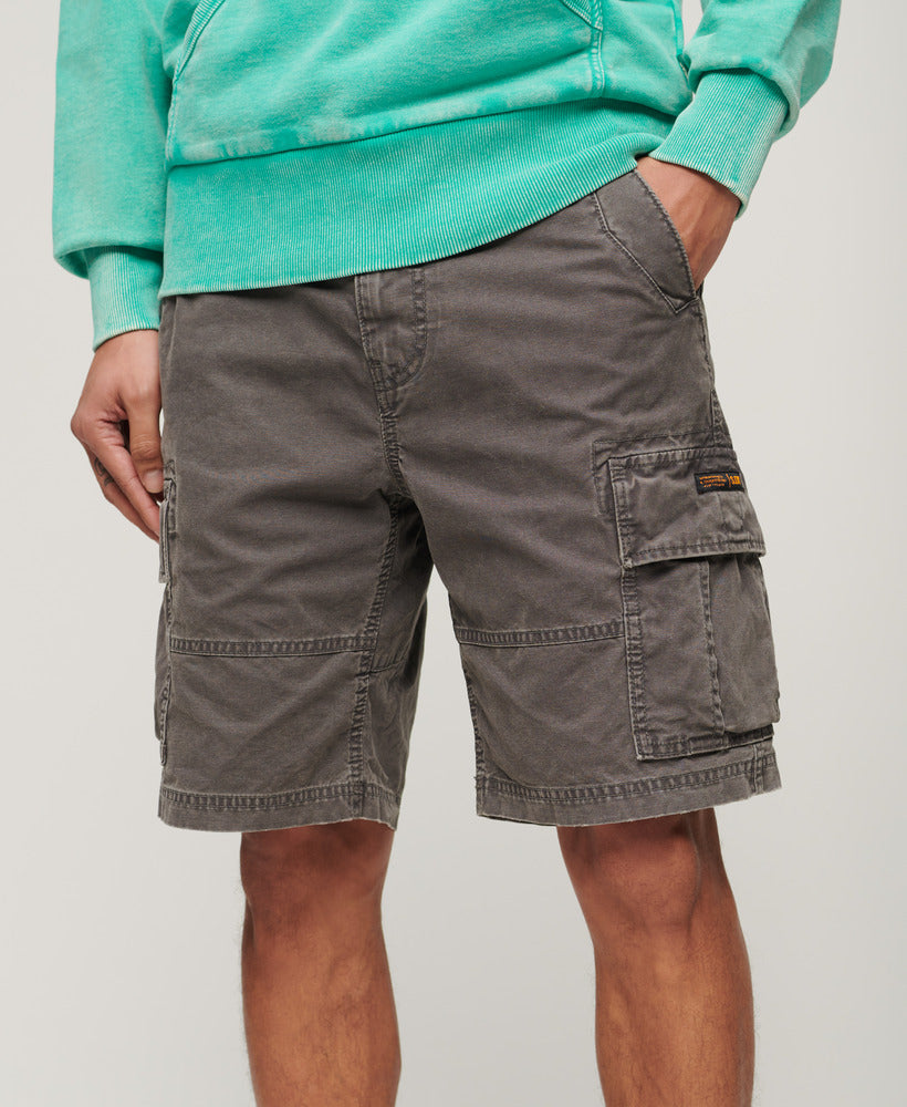 Heavy Cargo Shorts Washed Grey