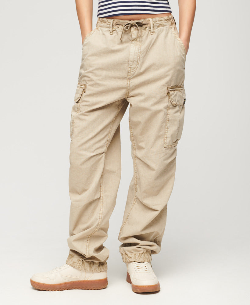 Low Rise Para Cargo | Stonewash Taupe Brown