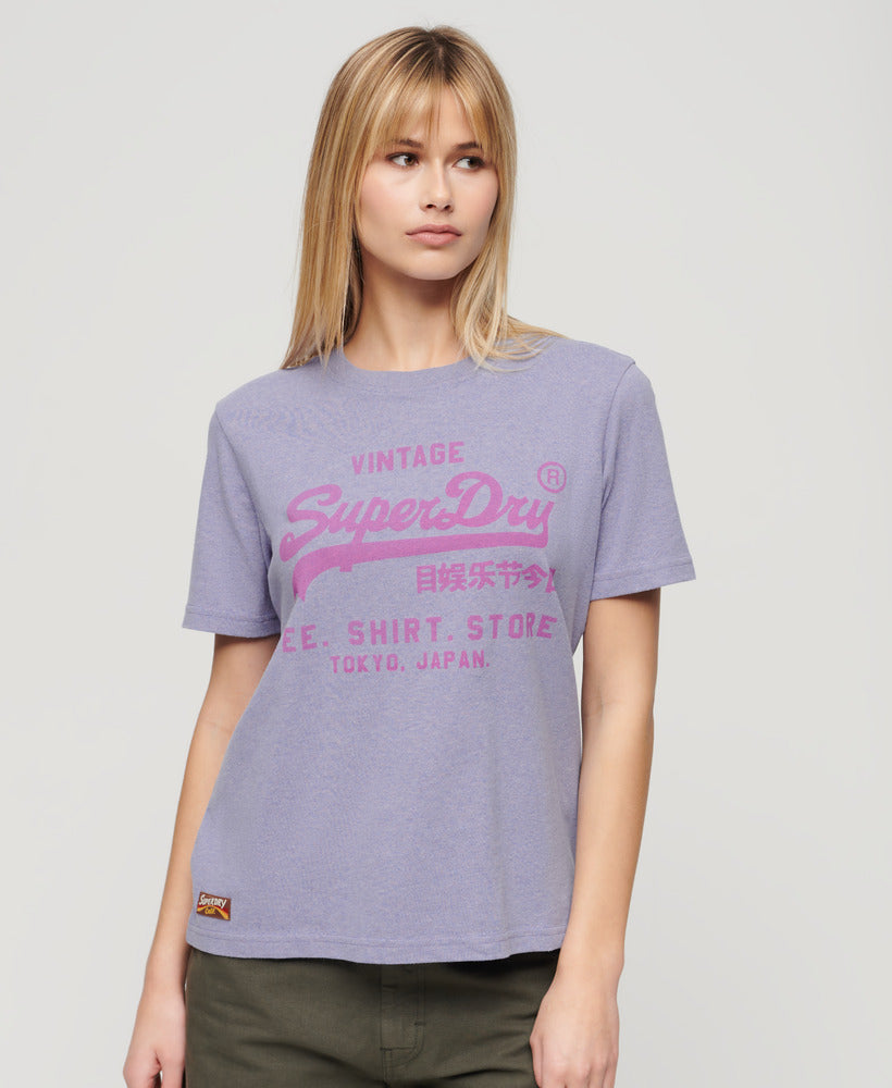 Vintage Logo Heritage Relaxed T-Shirt | Violet Marle