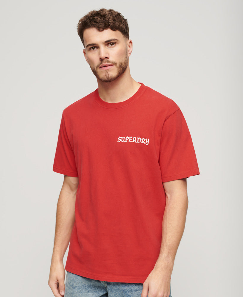 Tattoo Graphic Loose T Shirt | Soda Pop Red – Superdry