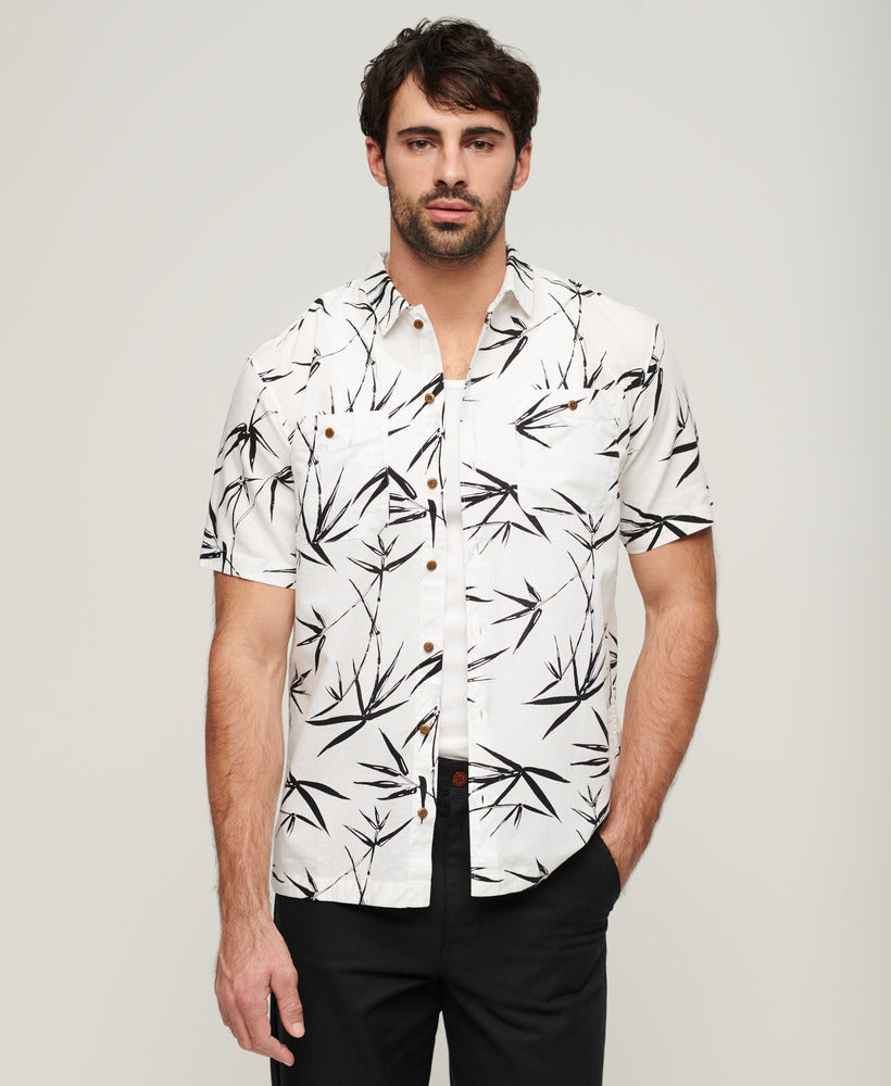 S/S Beach Shirt | Optic Bamboo