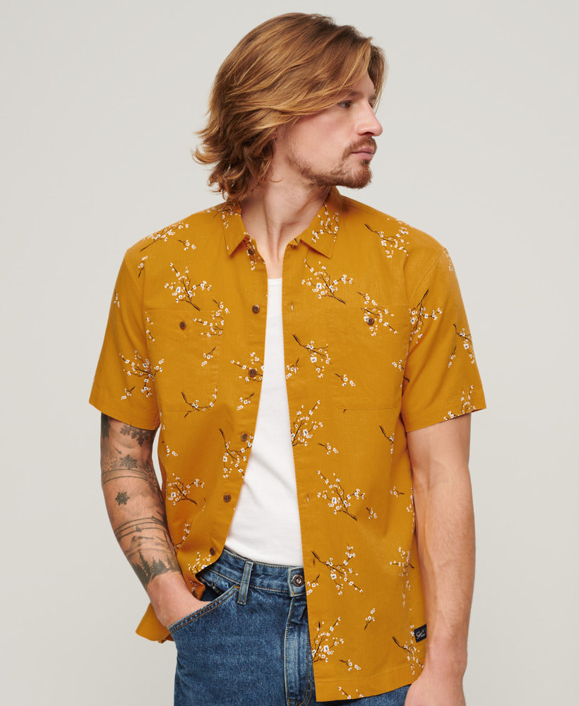 S/S Beach Shirt | Golden Blossom