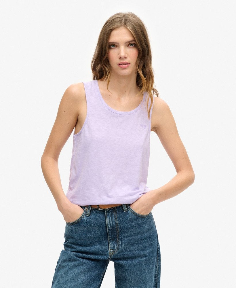 Scoop Neck Tank Top | Light Lavender Purple