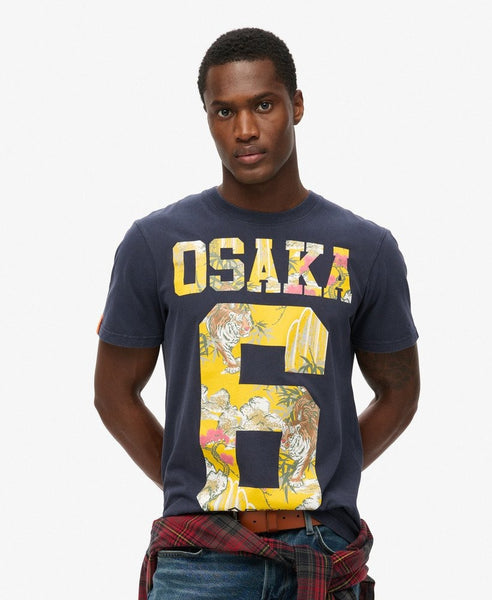 Osaka 6 Japanese Infill Tee | French Navy – Superdry