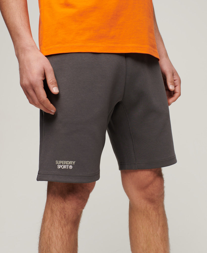 Sport Tech Logo Tapered Shorts | Dark Slate Grey