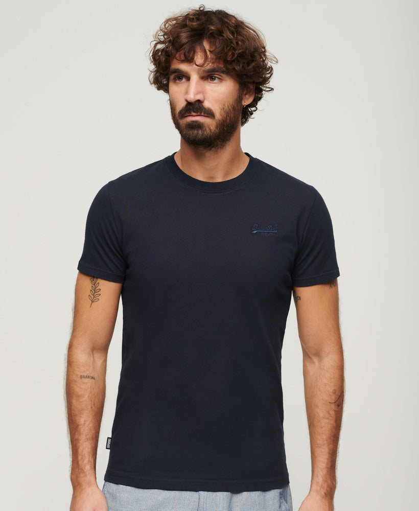 Organic Cotton Essential Logo T-Shirt | Eclipse Navy