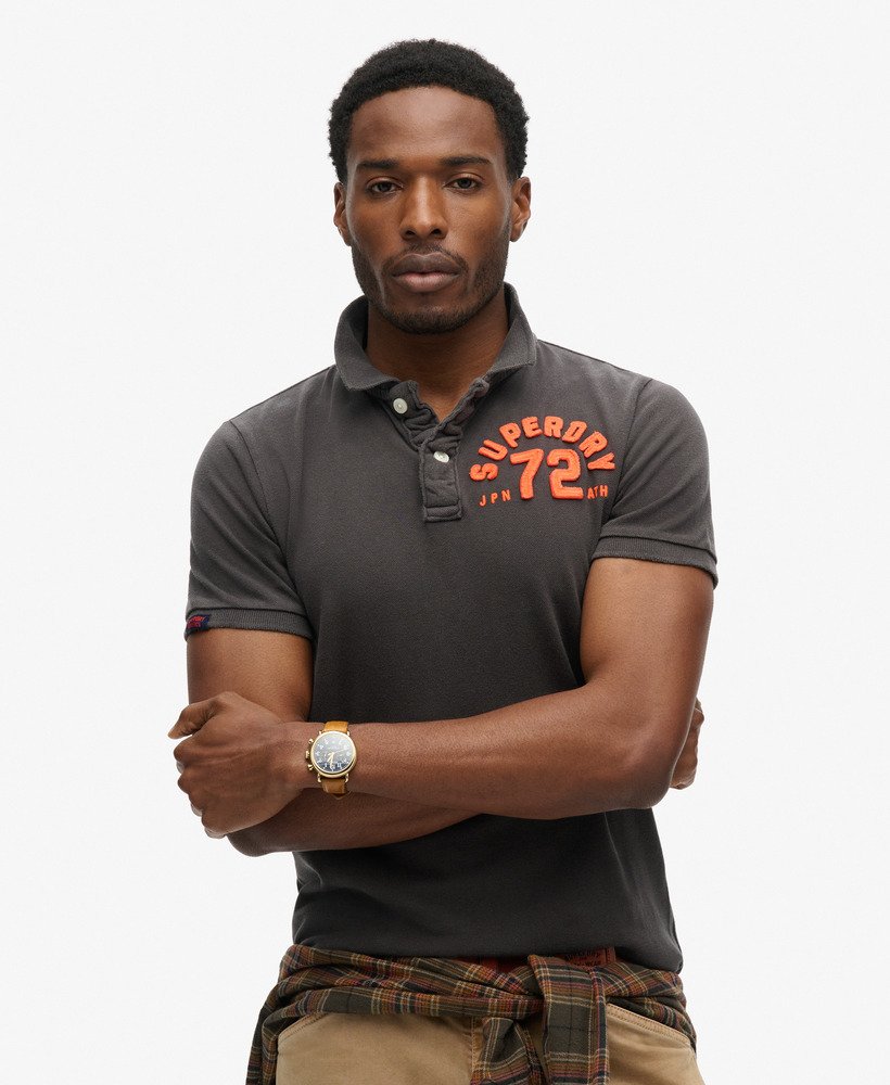 Vintage Athletic Polo | Washed Black