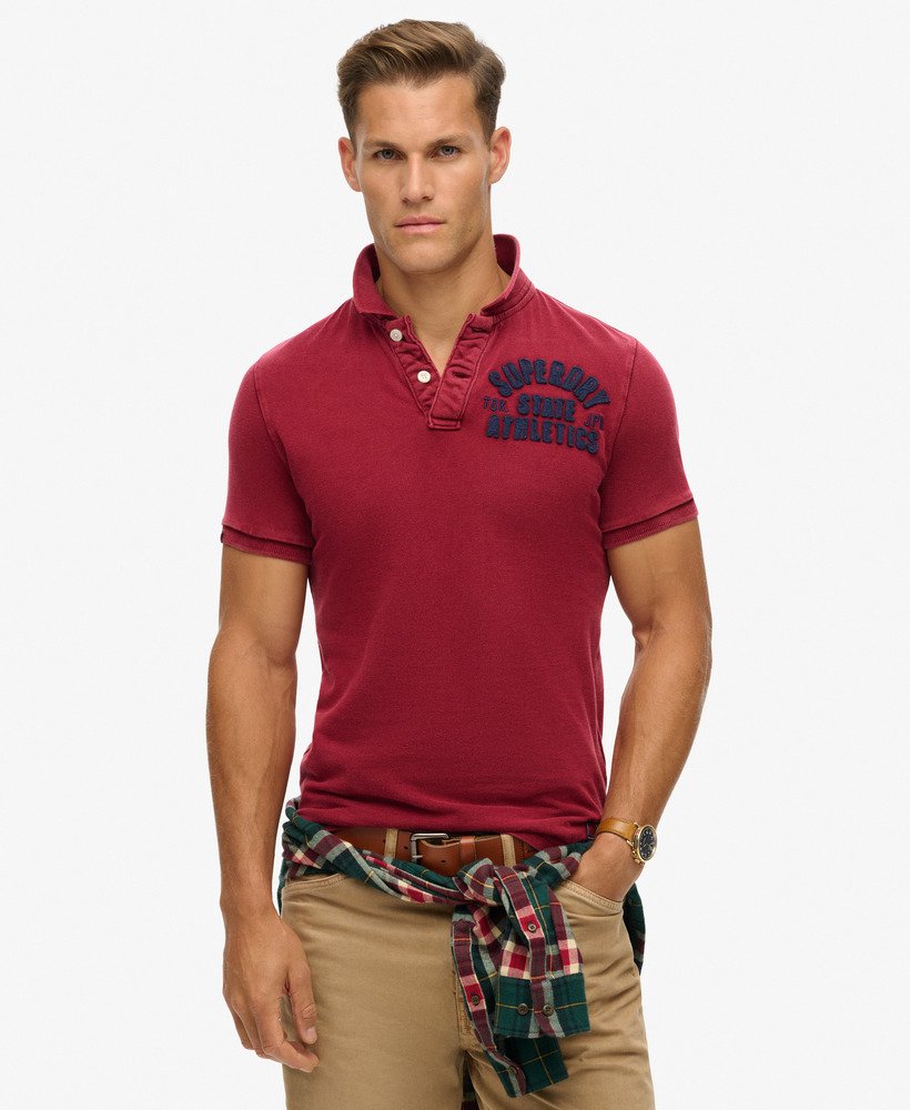 Vintage Athletic Polo | Rich Burgundy