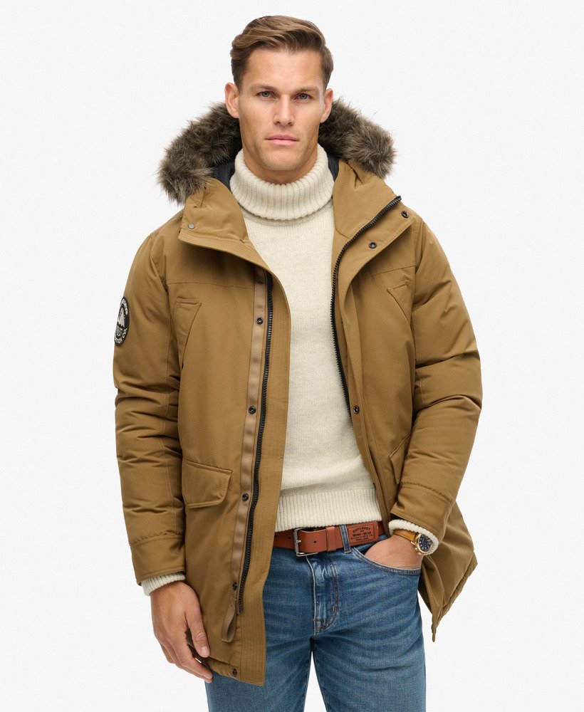 Everest Faux Fur Parka Jacket | Kangaroo Brown