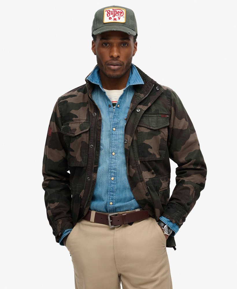 Rookie Military Jacket Troops Camo Green – Superdry