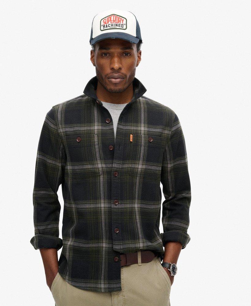 Vintage Check Overshirt | Boseman Check Black