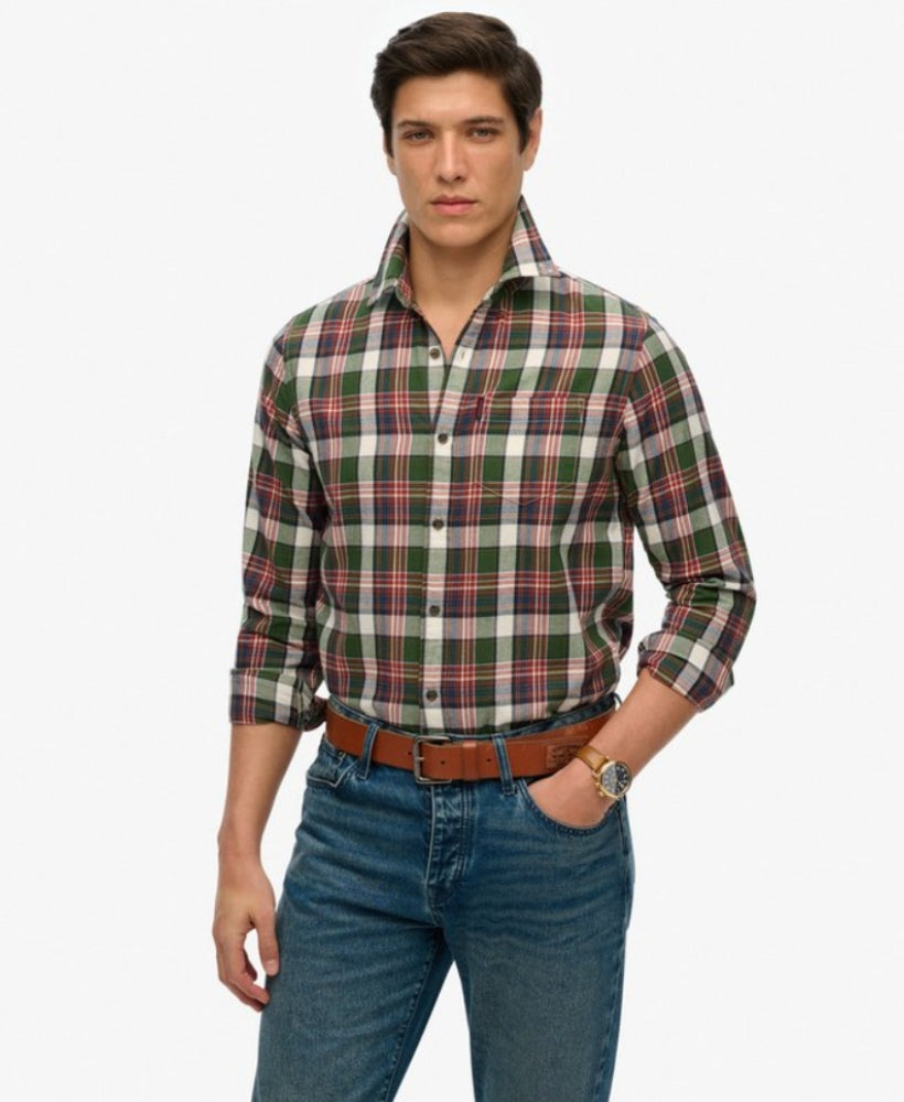 Regular checked shirt - GOTS/Vegan - blue check