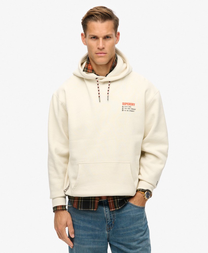 Utility Sport Logo Loose Hood | Nordic Bone Grey