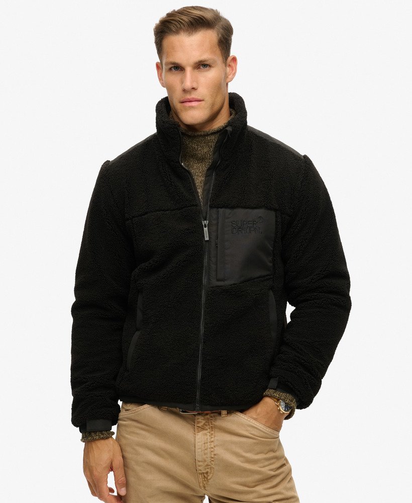Relaxed Fleece Trekker Jacket | Black