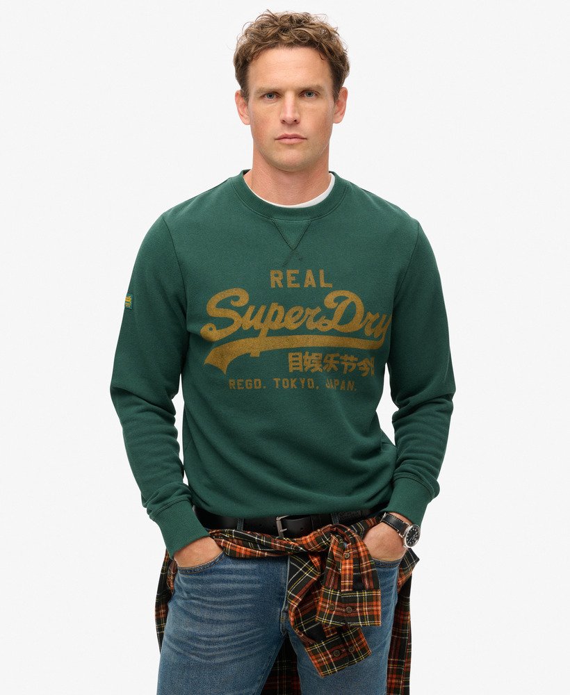 Classic Vintage Logo Graphic Sweatshirt | Enamel Green