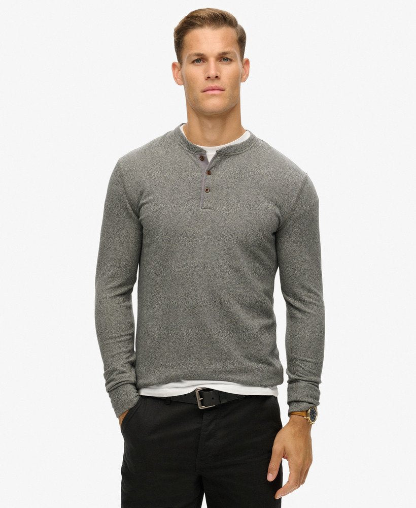 Merchant Grandad Top | Heritage Dark Grey Grindle